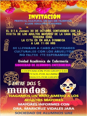 Invitación a festejar el Día de Muertos