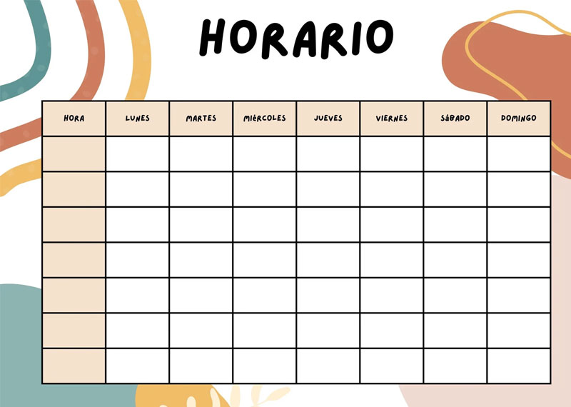 Horarios semestre Enero - Junio 2024